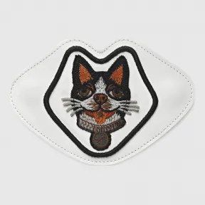 古驰/Gucci Ace女士系列饰波士顿梗犬Bosco贴饰 505925 A9L00 9000