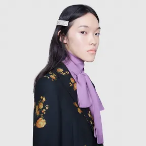 古驰/Gucci 水晶Gucci单只发夹 513120_I4771_8523