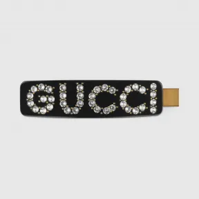 古驰/Gucci 水晶Gucci单发夹 513986-I4772-8519