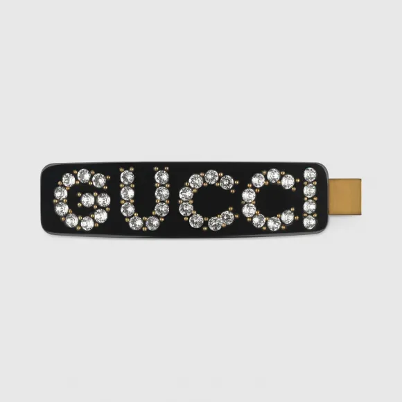 古驰/Gucci 水晶Gucci单发夹 513986-I4772-8519