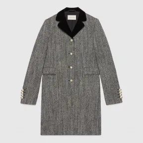 古驰/Gucci 单排扣羊毛大衣 516422 ZLW05 1133