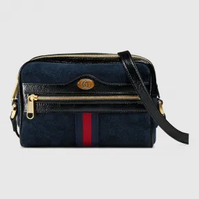 古驰/Gucci Ophidia系列麂皮迷你手袋 517350 0KCDG 8774