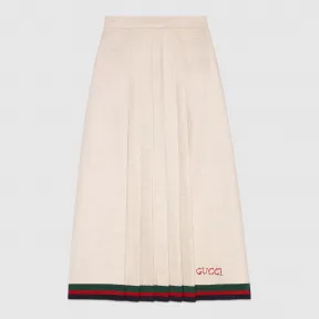 古驰/Gucci 亚麻百褶裙 519994 ZKM65 9405