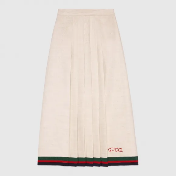 古驰/Gucci 亚麻百褶裙 519994 ZKM65 9405
