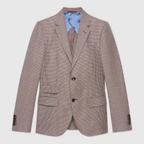 古驰/Gucci New Signoria系列千鸟格夹克 521784 Z542J 9143