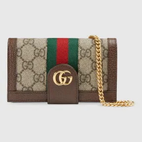 古驰/Gucci Ophidia系列GG金属链iPhone 7/8手机包 523163 96IWG 8745