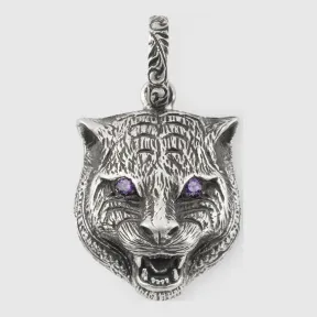 古驰/Gucci 古驰花园猫科动物头像吊坠 523418 J2965 8164