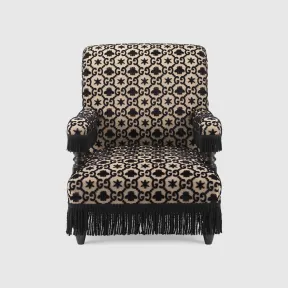 古驰/Gucci GG提花扶手椅 黑色和米色GG提花  528264-ZAW44-1702