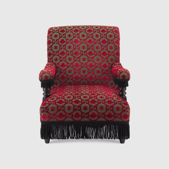古驰/Gucci GG提花扶手椅 红色GG提花  528264-ZAW45-3852