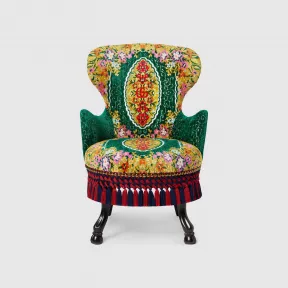 古驰/Gucci 天鹅绒花卉提花扶手椅 528279-ZAE1D-7040