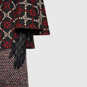 古驰/Gucci GG图案薄纱手套 539645_3SB32_1000