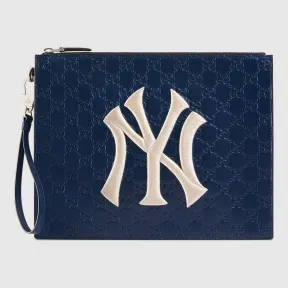 古驰/Gucci NY Yankees™贴饰皮革手拿包 547796 DMTIN 4769