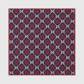 古驰/Gucci GG菱形真丝口袋巾 548870-4G001-4177