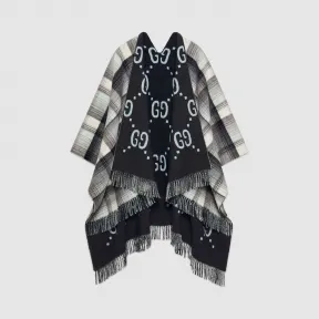 古驰/Gucci 双面GG羊毛披巾 553118-4G200-1261