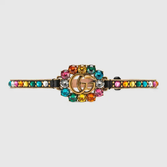 古驰/Gucci 双G皮革颈圈 553391 I5671 8528