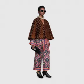 古驰/Gucci GG 天鹅绒斗篷 555210_3GC34_2065