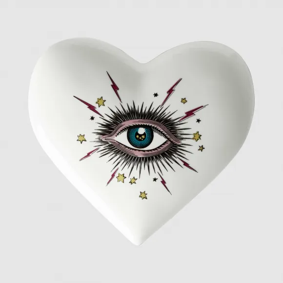 古驰/Gucci 星眼印花心形收纳盒 561613-ZAP71-9108