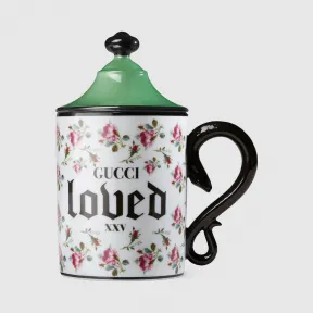 古驰/Gucci 玫瑰印花马克杯 561691-ZABU3-9159