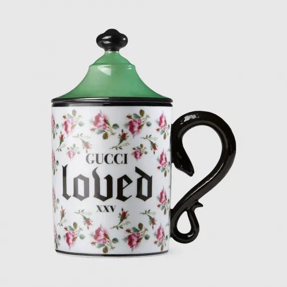 古驰/Gucci 玫瑰印花马克杯 561691-ZABU3-9159