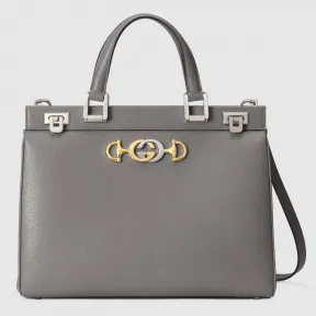 古驰/Gucci Zumi 系列粒面皮革中号手提包 564714 1B90X 1275