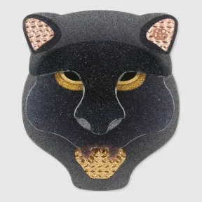 古驰/Gucci 树脂豹头胸针 566828 I5785 8488