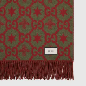 古驰/Gucci GG 图案盖毯 568094_ZAB6C_6145