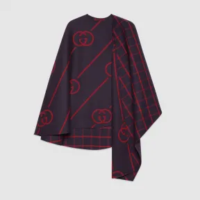 古驰/Gucci 互扣式 G 羊毛斗篷大衣 569213 ZABXV 4668