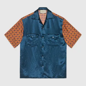 古驰/Gucci 双材质印花保龄球衫 572516 ZABSD 4117