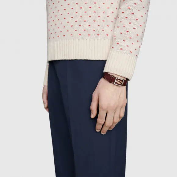 古驰/Gucci 金色互扣式 G 搭扣颈圈 572599_JI574_8035