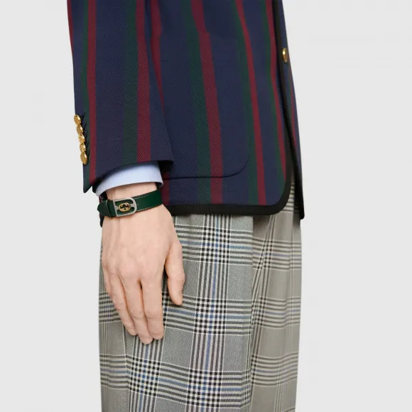 古驰/Gucci 金色互扣式 G 搭扣颈圈 572599_JI574_8067