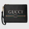古驰/Gucci Gucci Print系列皮革手拿包 572770 0Y2AT 8163