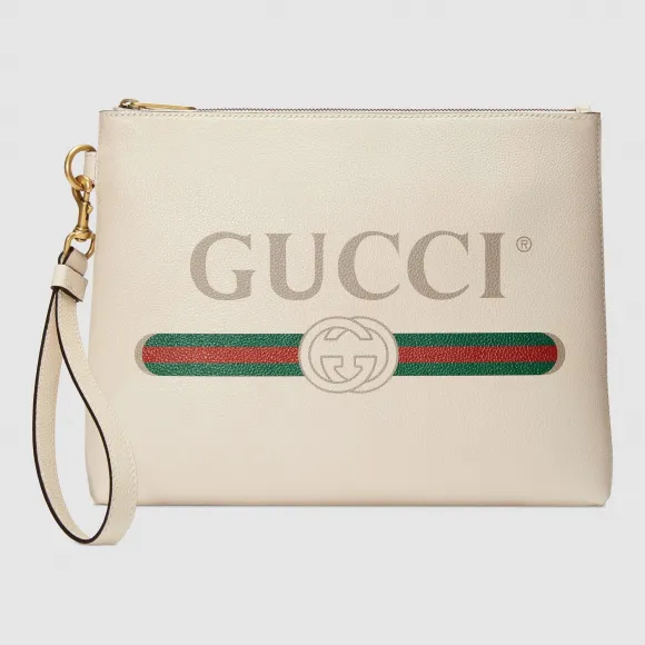 古驰/Gucci Gucci Print系列皮革手拿包 572770 0Y2AT 8820