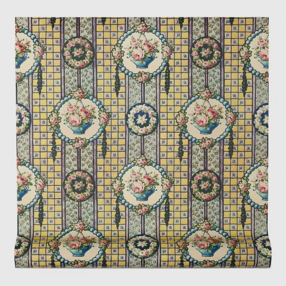 古驰/Gucci 皇冠织锦印花壁纸 572895 ZAI01 7215