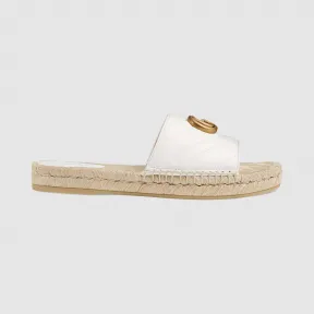 古驰/Gucci 皮革草编凉鞋 573028-BKO00-9014