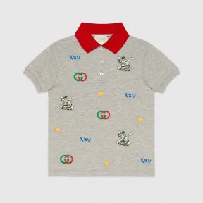 古驰/Gucci 儿童刺绣polo衫 573909 XJA7E 1230