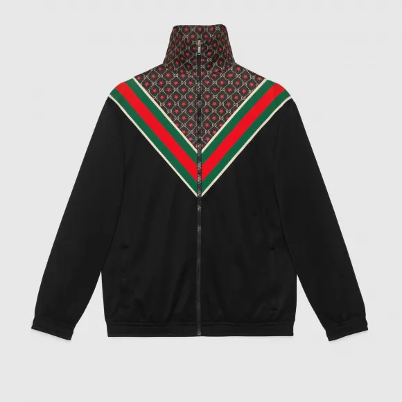 古驰/Gucci 饰 GG 星星超大造型针织夹克 575734 XJBA5 1145