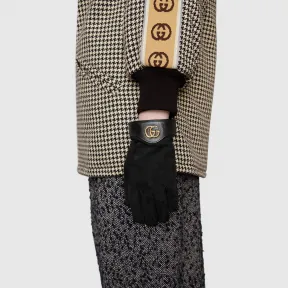 古驰/Gucci 饰双G麂皮手套  576239_4SA63_1060