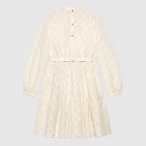 古驰/Gucci GG 刺绣英伦风连衣裙 576824 ZABI8 9011