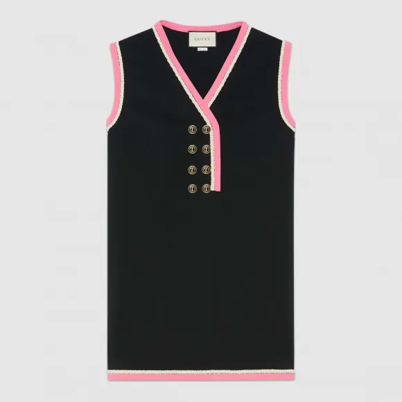 古驰/Gucci 纽扣式人造丝上衣 577114 ZKR01 1043