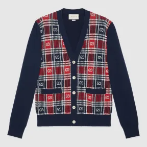 古驰/Gucci GG 格纹羊毛开衫 577232 XKAUZ 4548