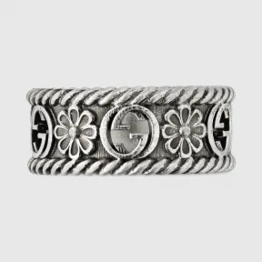 古驰/Gucci 互扣式双G纯银戒指 577263-J8400-0811