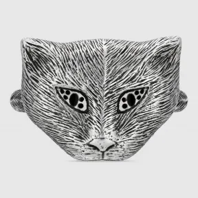 古驰/Gucci Gucci Garden 系列猫头纯银戒指 577776 J8410 8131