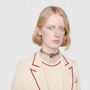 古驰/Gucci 饰水晶狮头颈圈 578951_J1D50_8062