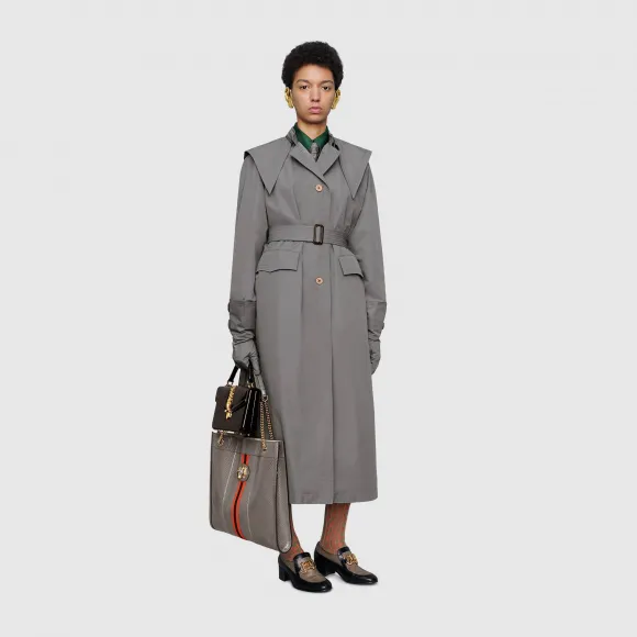 古驰/Gucci 饰斗篷华达呢大衣 581837_Z8AEW_1233