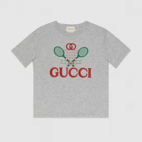 古驰/Gucci 儿童 网球刺绣 T 恤 586167 XJBK2 1135