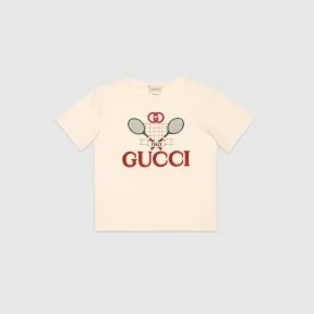 古驰/Gucci 儿童 网球刺绣 T 恤 586167 XJBK2 9756