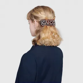 古驰/Gucci 水晶 Gucci 单只发夹 590039_I4771_8518