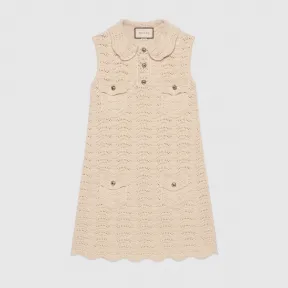 古驰/Gucci 羊毛钩织连衣裙 595655 XKAYT 9200