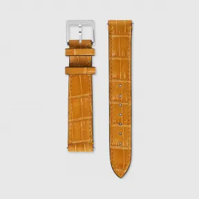 古驰/Gucci Grip系列鳄鱼皮表带，35毫米 595747-I18V0-7010