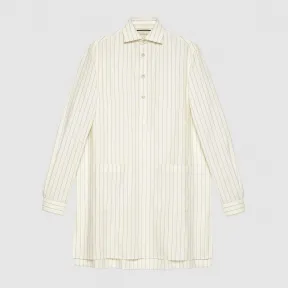 古驰/Gucci 超大造型条纹棉质衬衫 595975 ZAC0J 9115